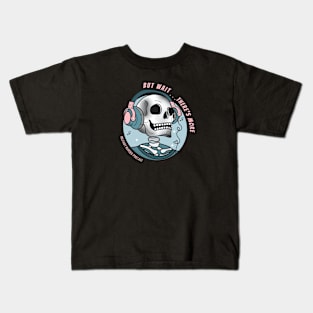 Skull with Headphones Kids T-Shirt